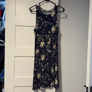 Old Navy Pink and Cream Floral Dress